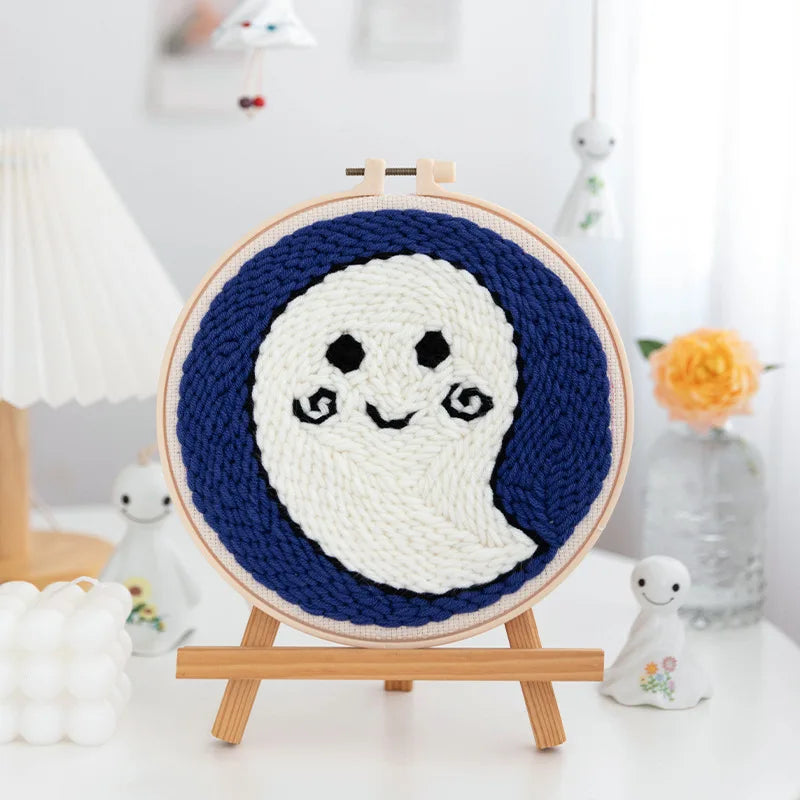 Leaf Starter Wooden - Punch Needle Kit by Punch Needle Studio