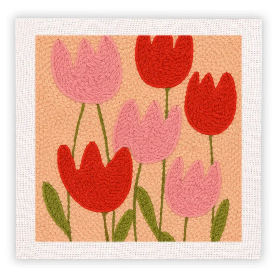 Tulip Pattern - Punch Needle Kit