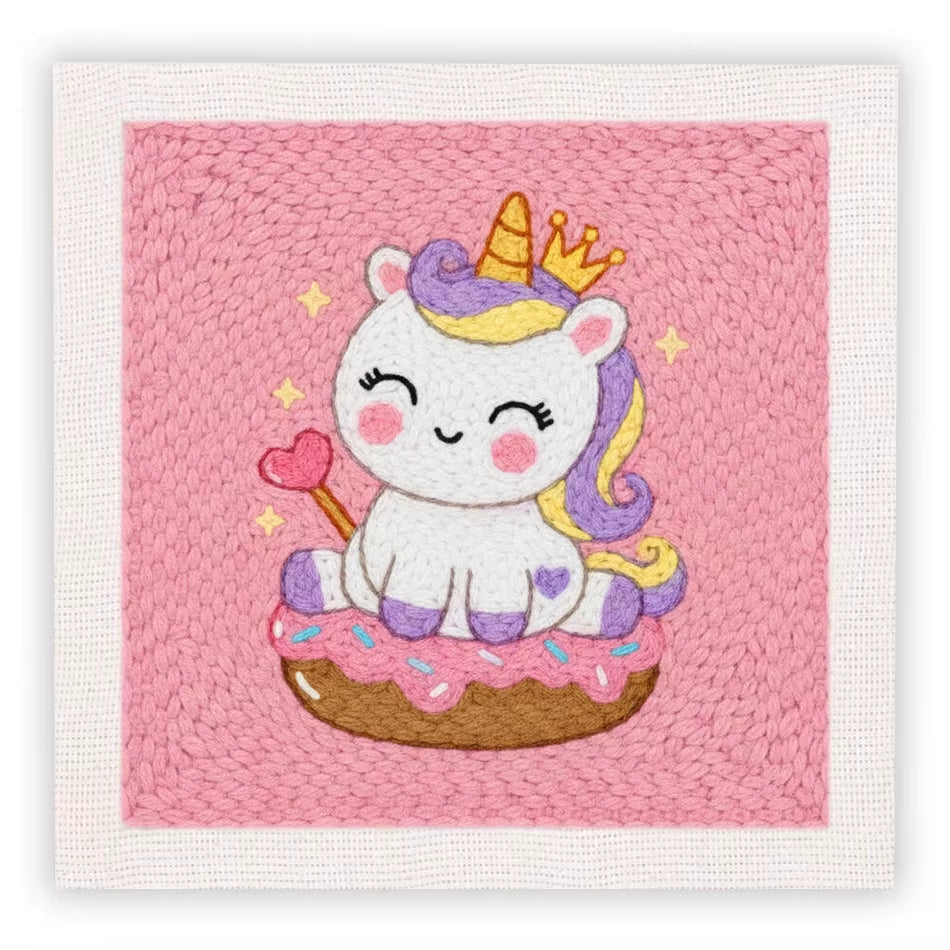 Unicorn Donut - Punch Needle Kit