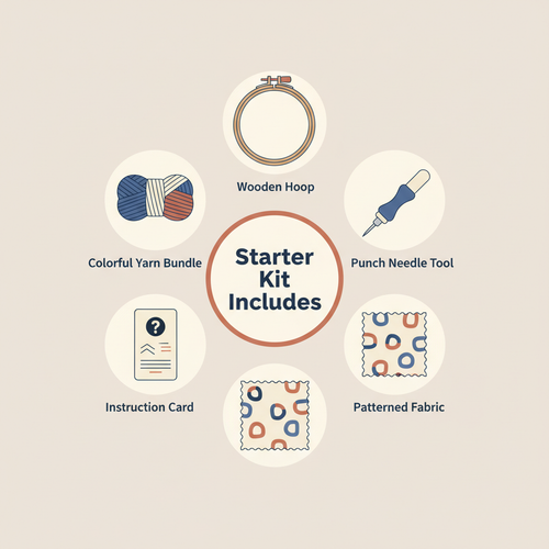 Adorable Giraffe - Punch Needle Kit